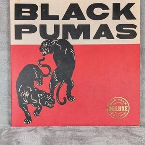 Black Pumas Red/Black Marble Colored 2 Record Vinyl VG+
